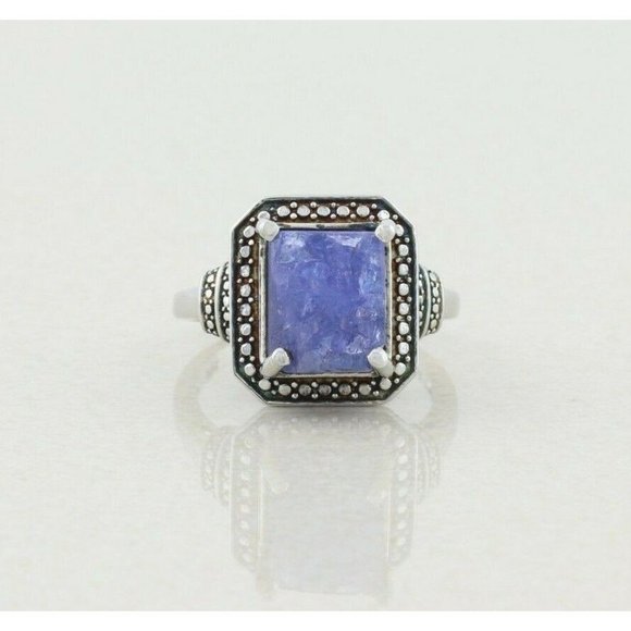 Sterling Silver Raw Amethyst Ring size 7 1/4 - Picture 6 of 9